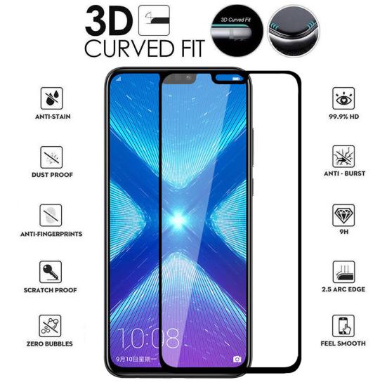 Защитная пленка для экрана 9H 3D из закаленного стекла для Huawei Honor 8X