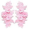 Heavy Lace Lace Applique Colorful Floral Embroidery Trim 3D Embroidered Patch  Clothing Sewing