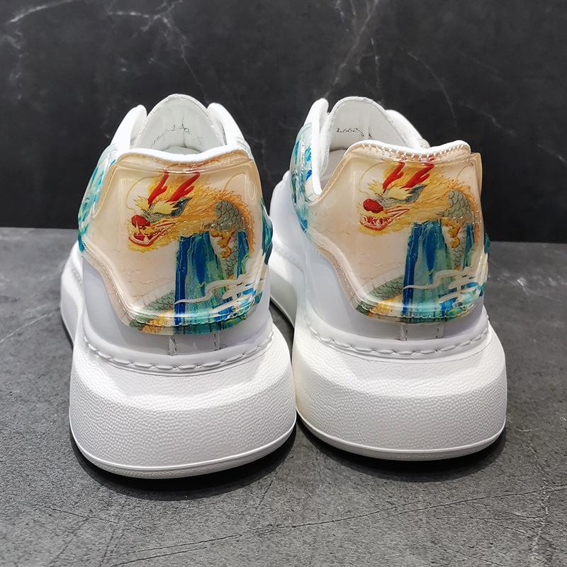 Повседневная обувь мужская обувь для скейтборда белая европейские трендовые стили, национальная трендовая модная обувь, обувь Вэньчжоу прямой эфир тряси быстро