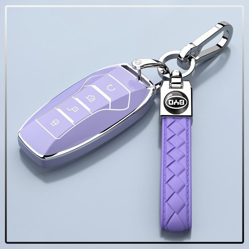 Роскошный персонализированный чехол для ключей для Han EV 2020-2021 - Полное покрытие и декоративная защита