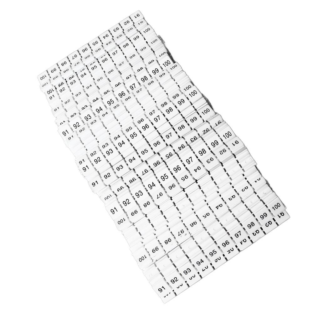 100Pcs ZB10 Series Terminal Block Marking Label Terminal Block Marker Electrical Maintenance