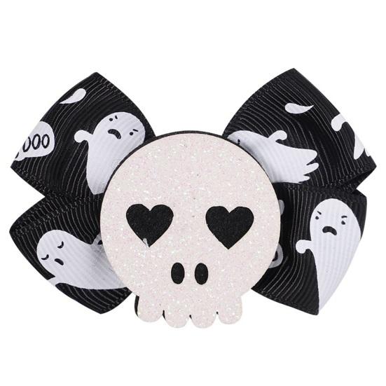 2/6 шт., заколка для волос на Хэллоуин, изысканная работа, заколки для волос с бантом на Хэллоуин, милые аксессуары для волос для девочек и женщин