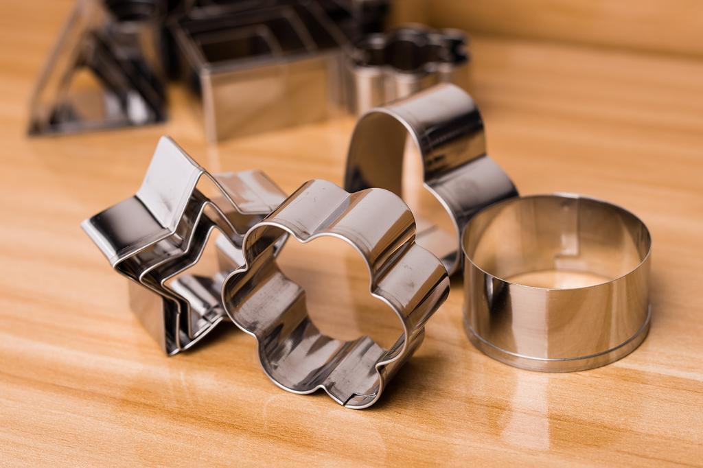 Форма для печенья ShengHai, многоугольная, в форме звезды, для резки кондитерских изделий, инструменты для выпечки ручной работы из пищевой нержавеющей стали (Набор 24)