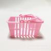 6.8Cm Simulation Small Basket Children'S Plastic Shopping Basket Toys Miniature Matching Basket Sand Table Play House Toys