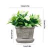 1PC Artificial Bonsai Table Ornaments Flowers Potted Fake Plants Alphabet Pots Desktop Decoration