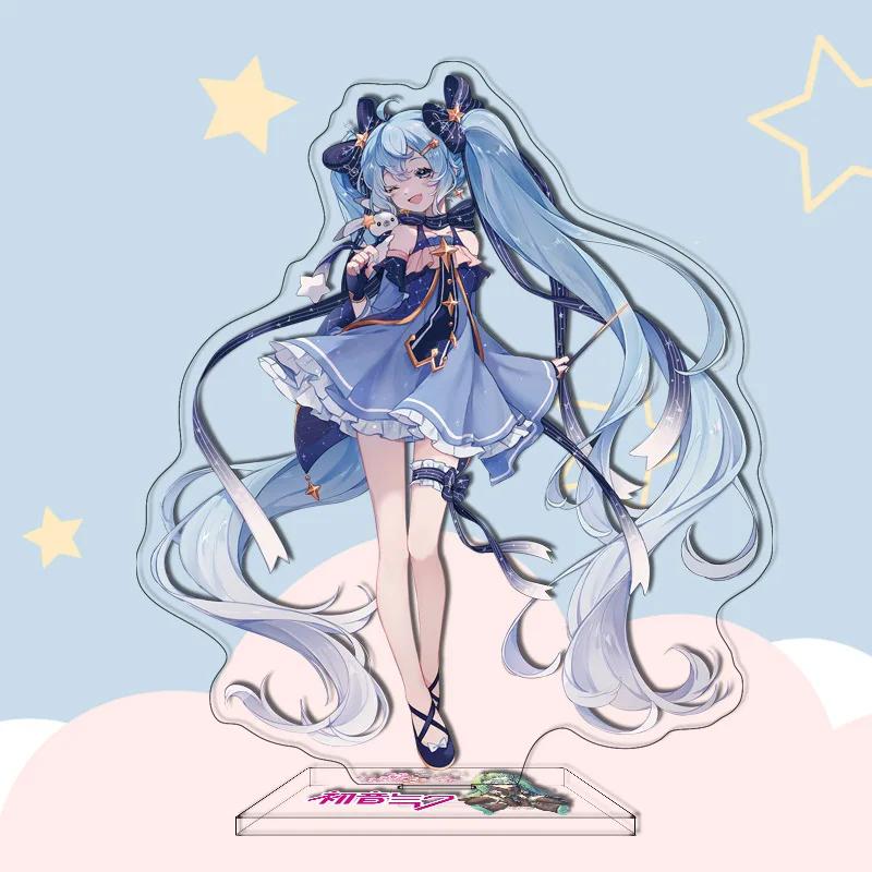 29 Types Hatsune Miku Anime Figure 16Cm Acrylic Key Chain Ornaments Gifts Pendant Buckle Two-Sided Hatsune Miku Model TOYS Gift