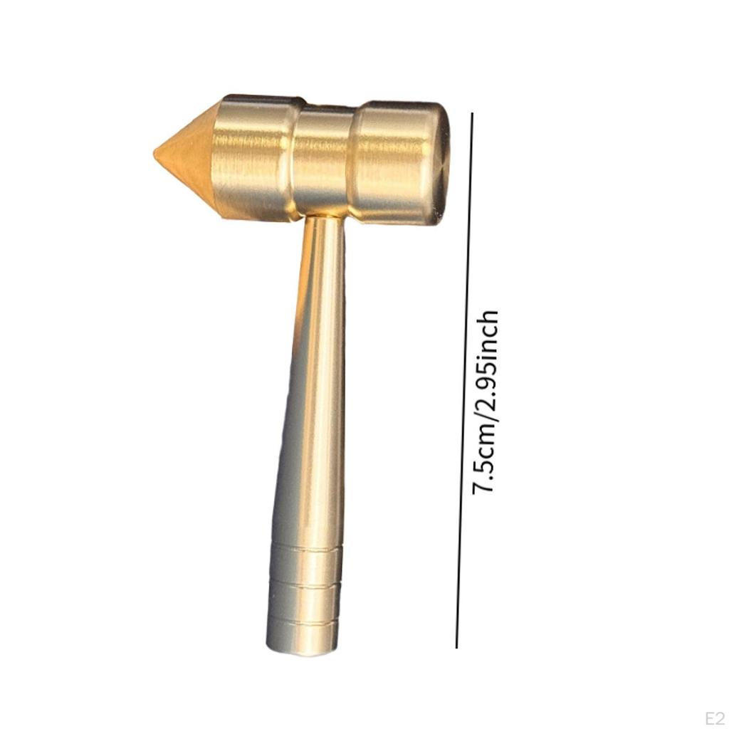 Мини-латунный молоток для ударов, портативный, многофункциональный, ювелирный молоток