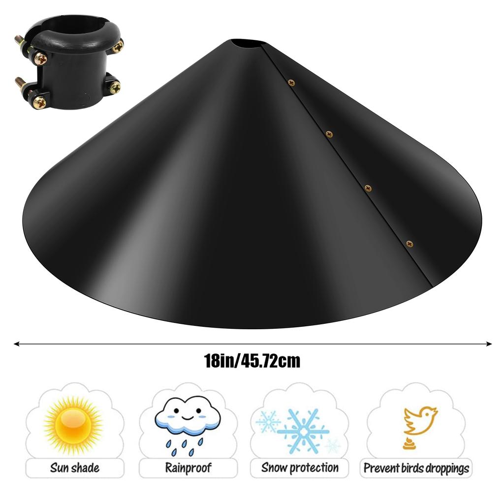 2 шт. Защита от белок 18 дюймов Оборачиваемые Защиты от белок Многоразовые Защиты от енотов и белок с аксессуарами для кормушки для птиц