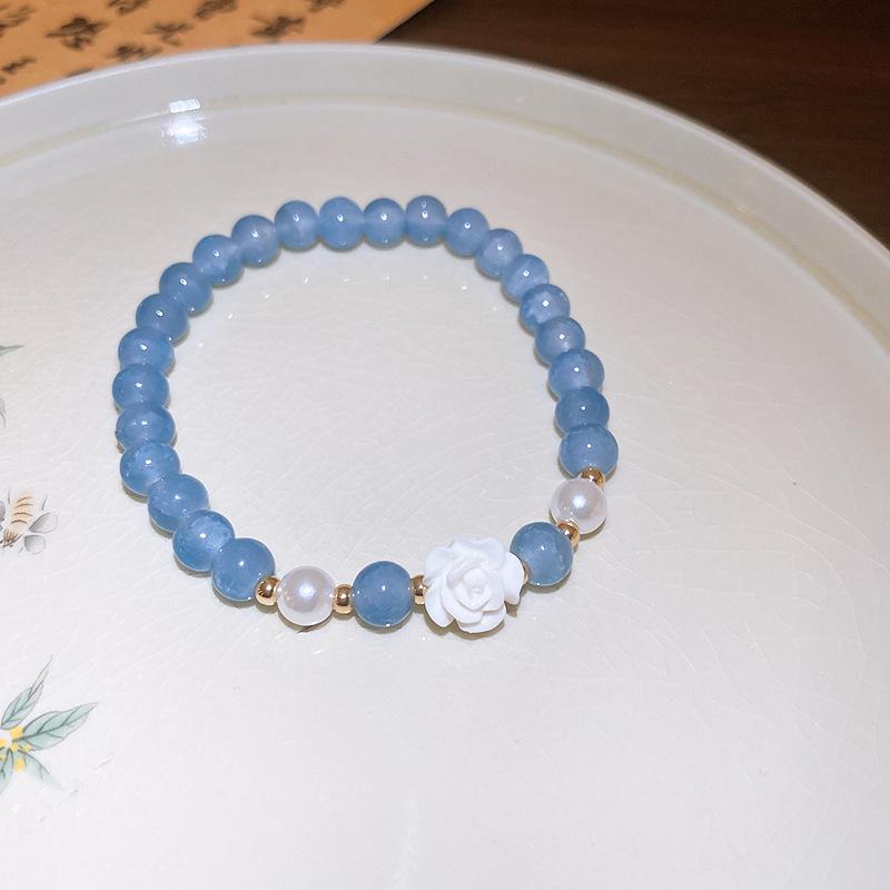 Natural Stone Bracelets Sweet Dopamine Pearl Baroque Bracelets Simple Collarbone Chain Fashionable Temperament Accessory