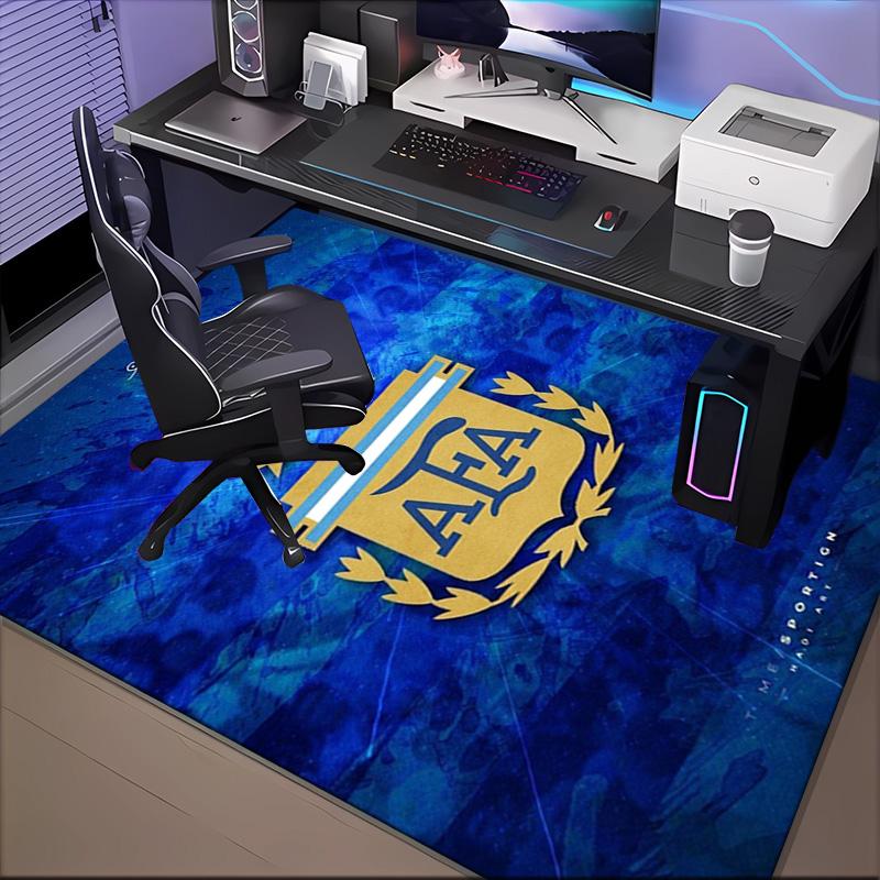 Argentina Football club Printed Office Carpet Chair Cushion Entryway Rug, Rugs for Living Room, Bedroom Christmas gifts