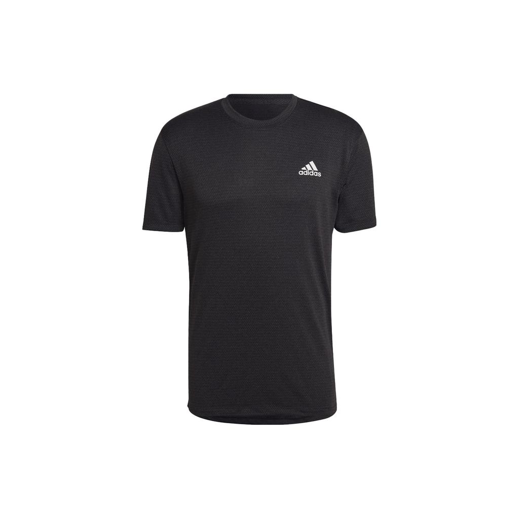 Adidas Logo Print Sports Fitness Short Sleeve T-Shirt Men Tops Black HT9052