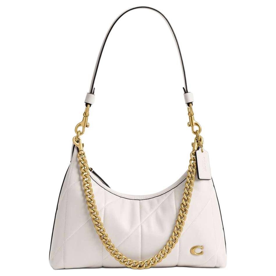 COACH Juliet Sheepskin Shoulder Bag Medium Women's Chalk White CEM90-B4HA