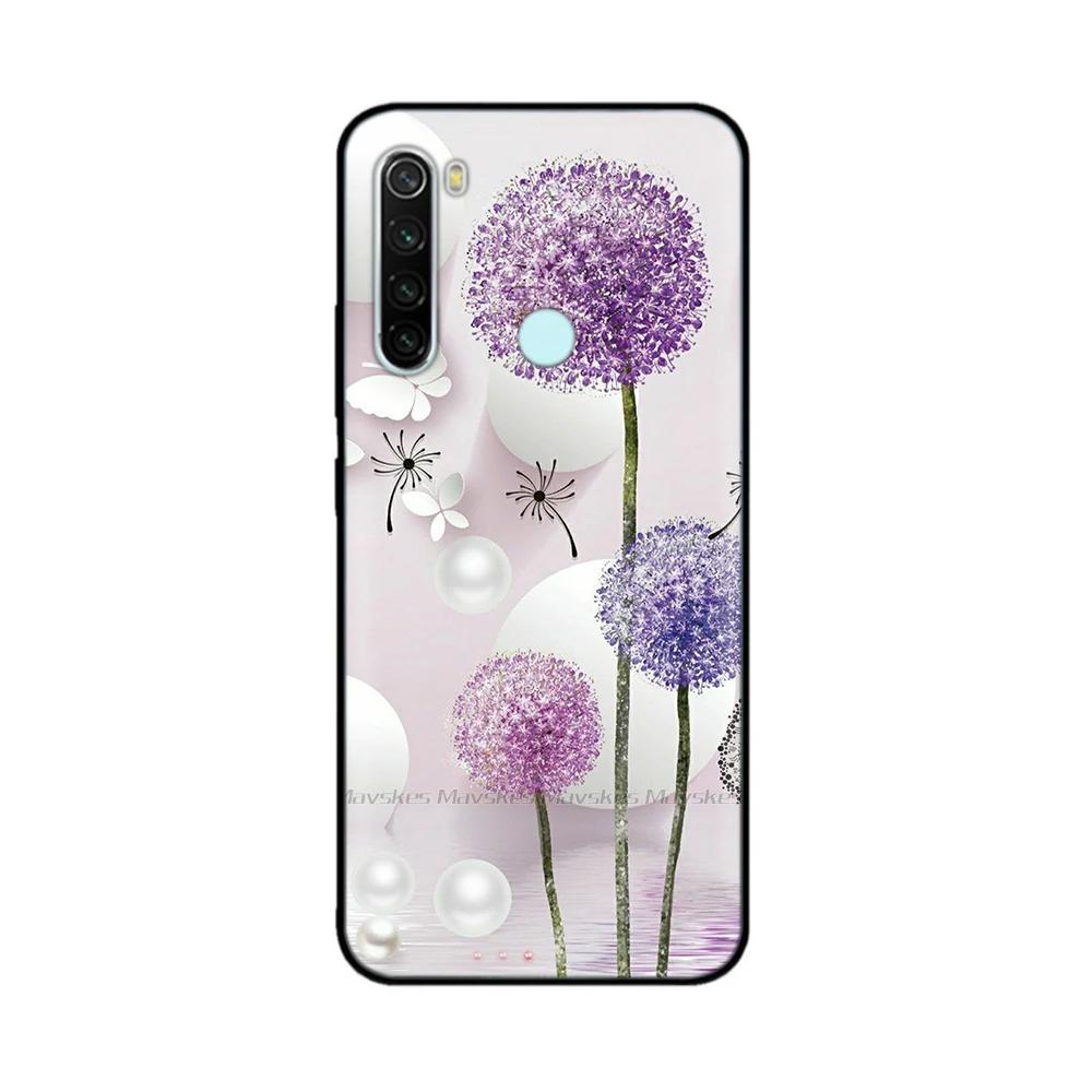 Для Xiaomi Redmi Note 8T Чехол с узором Полная защита Мягкий жидкий силикон Мультяшный чехол для Redmi Note 8T Note8T Оболочка Fundas