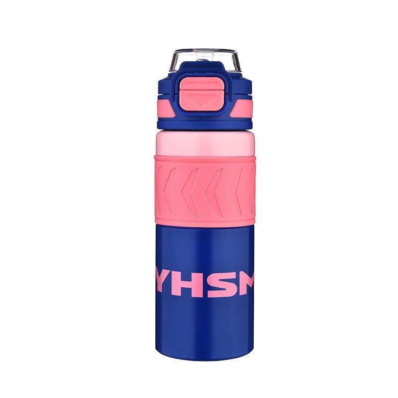 Stainless steel thermos cup high value outdoor double drink bouncing straw portable sports cup