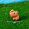 10Pcs Miniature Capybara Figurines Mini Figures Resin Desk Ornaments Cute Capybara Gifts Photography Props Home Decoration