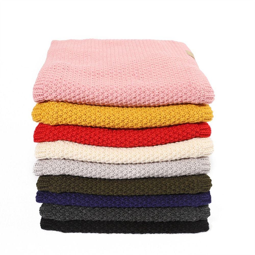 Утепленный подклад Гетра для шеи Вязаный лыжный шарф-труба Повседневная защита шеи Зима