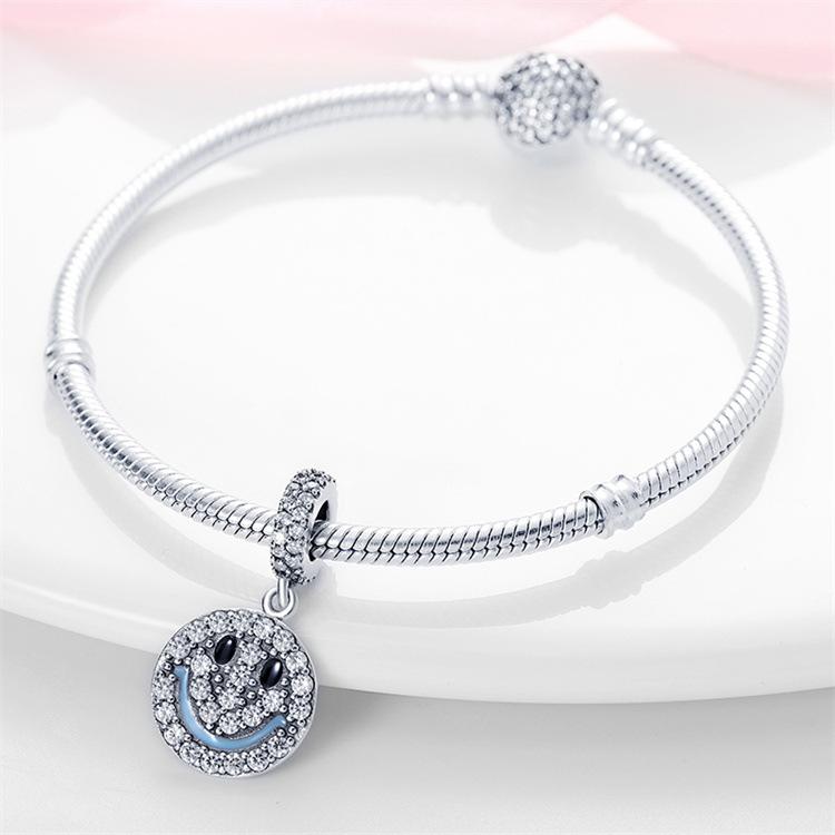 S925 Silver Evil Eye Pendant Beads DIY Jewelry Making Kit Handmade Craft Accessories Charms