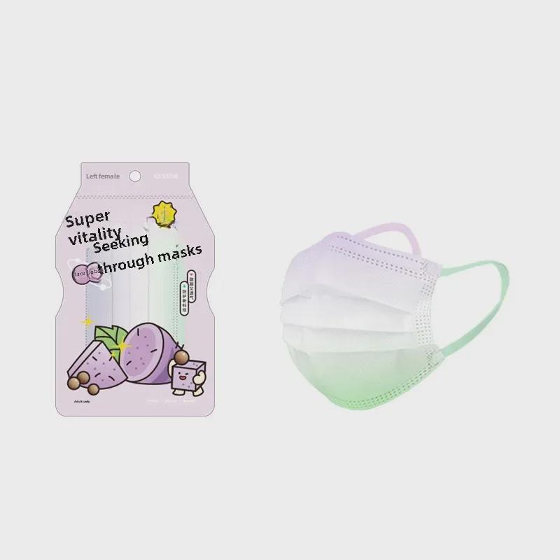 Женская 3D-маска для румян Zuozuo Gradient Blush Mask — модная, дышащая, трехслойная защита, бесплатная доставка