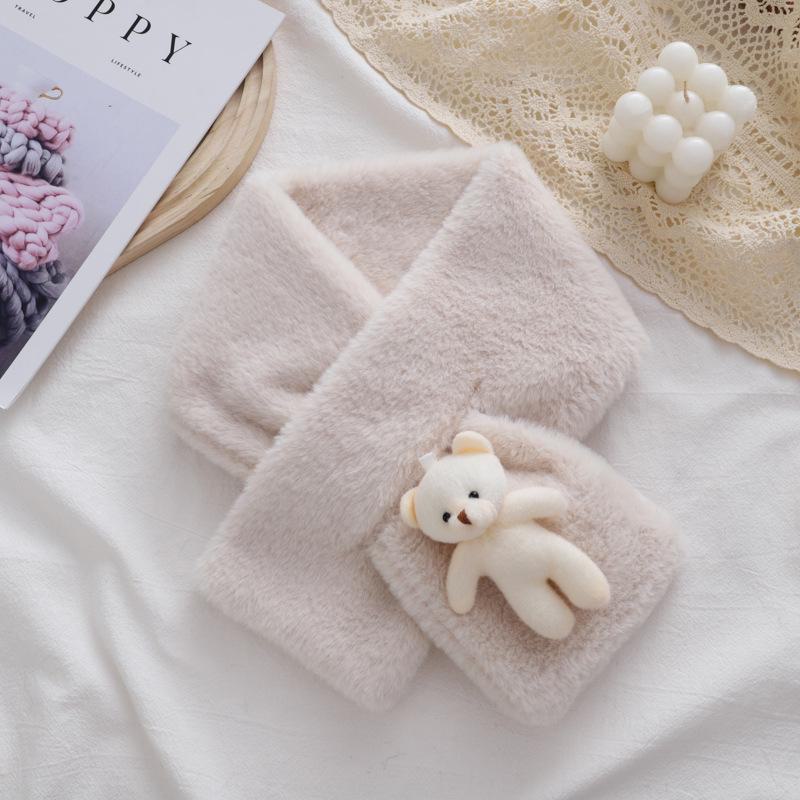 Плюшевый шарф в корейском стиле «Феникс» — милый, толстый, теплый, искусственный мех кролика, универсальная зимняя защита шеи