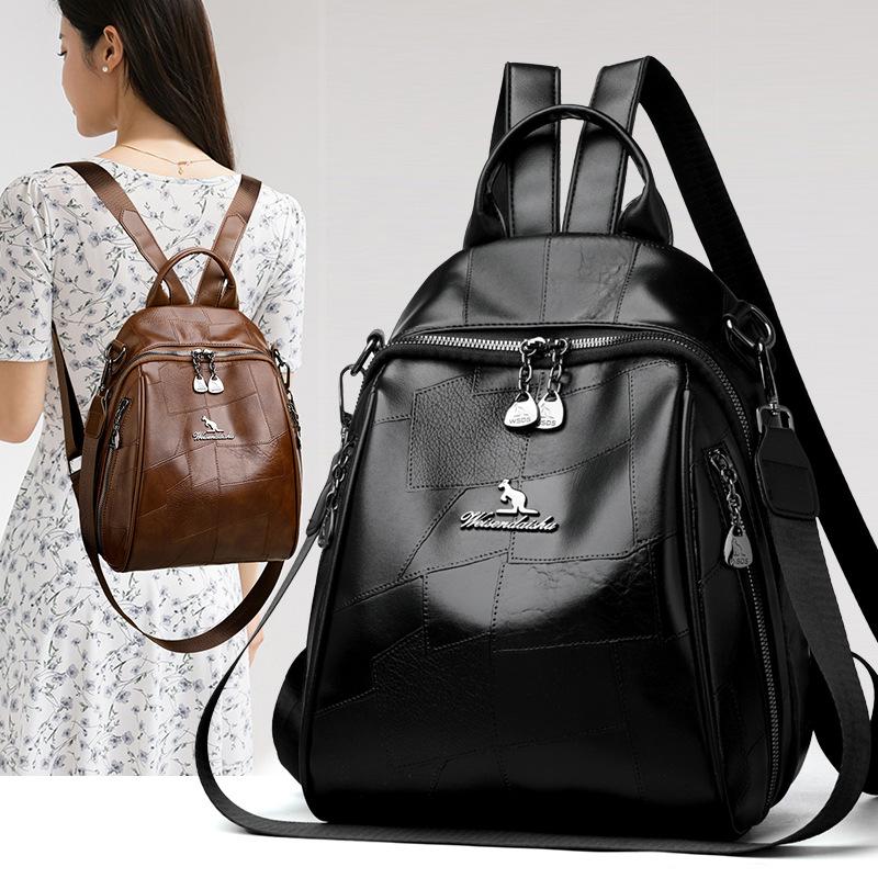 Splicing женский рюкзак новый рюкзак для отдыха и путешествий многофункциональный школьный рюкзак с защитой от кражи