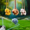 4Pcs Cartoon Capybara Duck Cat Pig Statue Resin Miniature Figurines Bonsai Micro Landscape Fish Tank Decoration Ornament