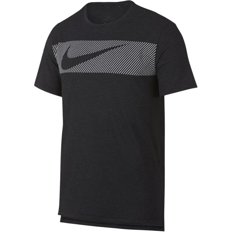 Nike Логотип Трикотаж Круглый вырез Спорт Влагоотводящая Футболка с коротким рукавом Мужские топы AJ8005-032