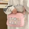 Сумка Harajuku для женщин PU прозрачный карман школьная форма для девочек JK Crossbody сумка через плечо сумки