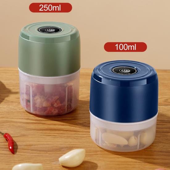 Электрический мини-чеснокрезка USB перезаряжаемая мясорубка из нержавеющей стали кухонный комбайн 100 мл/250 мл многофункциональная мясорубка для дома и путешествий