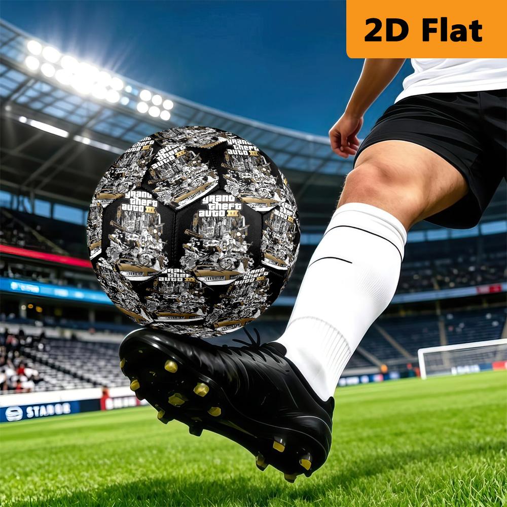 Urban Chaos Crime Soccer Ball Suitable for both training and competition Wear-resistant and slip-resistant High elasticity No. 5 football
