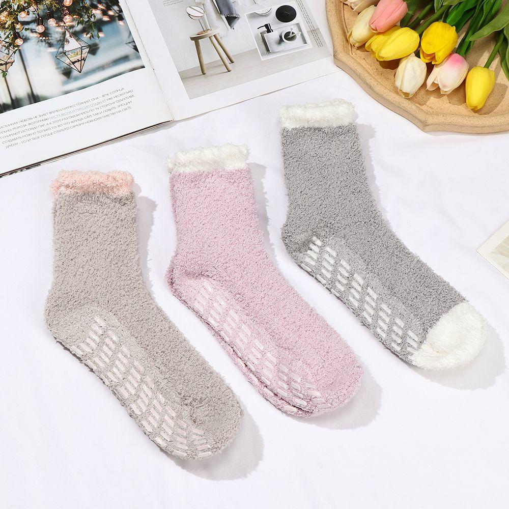 Thicken Winter Keep Warm Cold Protection Plush Socks Mid Socks Socks Coral Fleece
