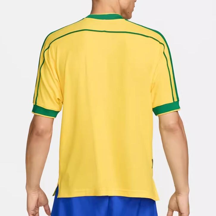 Nike Brazil 1998 World Cup Remake Kit Jersey 'Yellow' Men's FZ6682-741