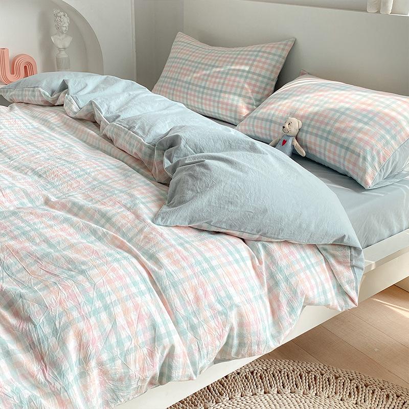 Комплекты постельного белья Пододеяльник Хлопок Одноместный Двойной Queen King Size Пододеяльник / Пододеяльник Комплект льна