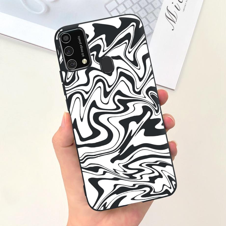 For Samsung M31 M21 2020 SM-M215F Case Ultra Soft Bumper Flower Cat Painting Housing On Smasung Galaxy M21 M 31 Funda Bumper