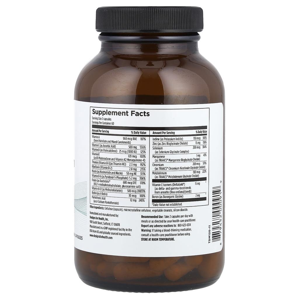 Twice Daily Multi, Veggie Capsules 120 Tablets