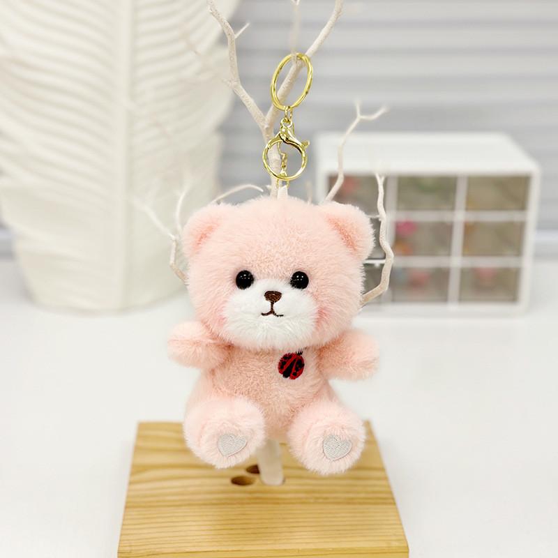 Cute Plush Otter Keychain Charm Fluffy Animal Bag Pendant Perfect For Gifts