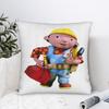 Мультяшная наволочка B-Bob B-Builder Персонализированная наволочка для дивана, спальни, домашнего декора Милая забавная наволочка для подушки