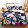 Danganronpa 2 Ibuki Mioda Bedding Set, Duvet Cover & 2 Pillowcases, Punk Rock Character Pattern Breathable All Season