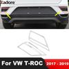 Для Volkswagen VW T-ROC TROC 2017 2018 Хром Автоаксессуары Задний Бампер Противотуманная Фара Лампа Крышка Накладка Окантовка Противотуманной Фары