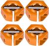 4 шт. Адаптеры ступиц колес с шестигранником 12 мм – Универсальные для радиоуправляемых автомобилей 1/10 HSP Sakura – Высота 7 мм, Оранжевые
