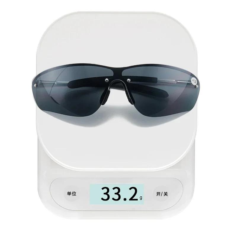 Очки для чтения с двойным фокусом (для близи и дали) Противоскользящие Очки для пресбиопии Спортивные Мультифокальные Очки +1 0 до +3 0 для Мужчин Женщин