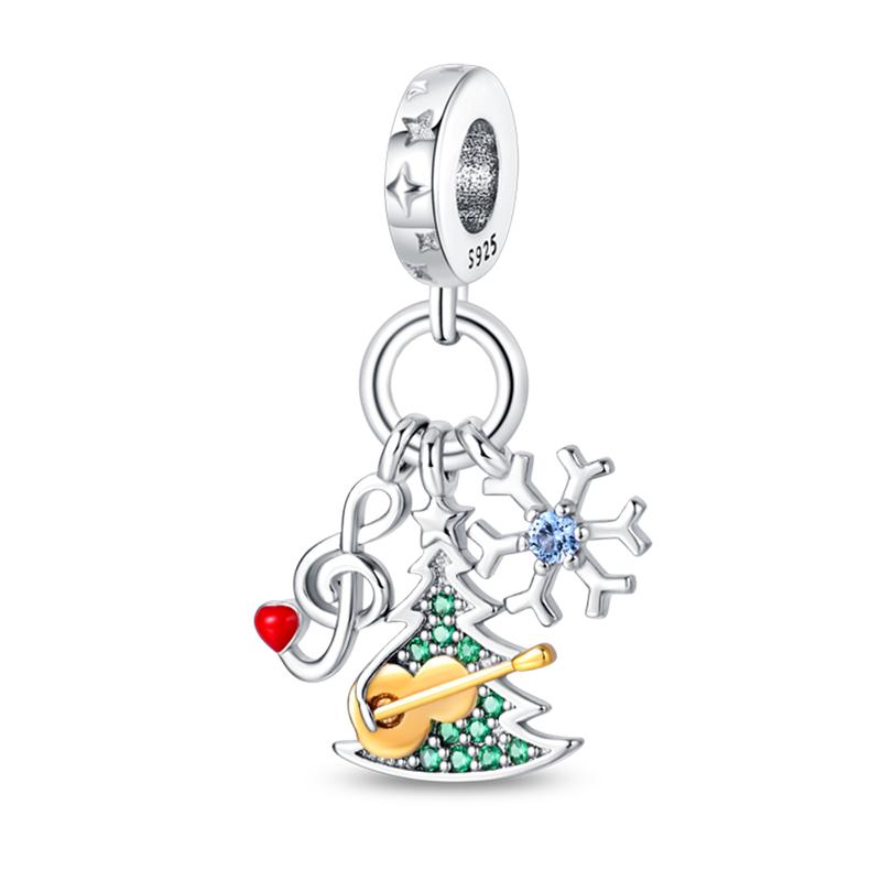 Новые Медные Снеговик Лось Санта Пряничный человечек Рождественские Шармы Бусины Подходят для Оригинальных Браслетов 3 мм DIY Ювелирные изделия Праздничный Подарок