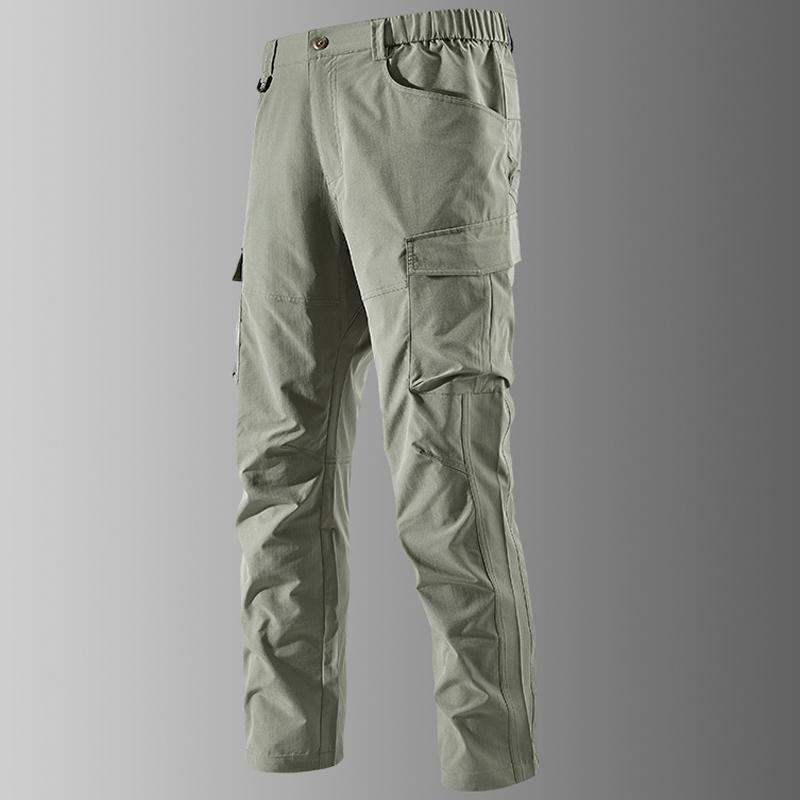 Spring Summer Men's Casual Cargo Pants Workout Joggers Sports Stretch Sweatpants Hiking Tactical Pant with Multi Pockets Trouser