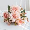 1Pc Hot Sale Artificial Flower Silk Dahlia Rose Daisy Christmas Home Decoration Bonsai Room Wedding Bridal Bouquet Party Diy Box