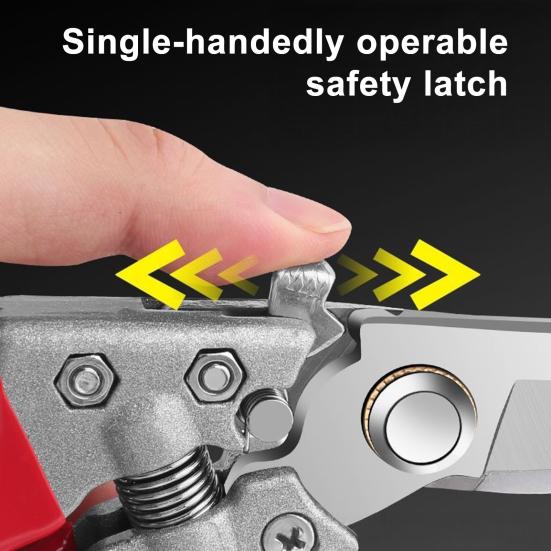 Прочные Секаторы Садовые Секаторы с Bypass из Углеродистой Стали с Эргономичной Ручкой для Сбора Фруктов Обрезки Ветвей Деревьев