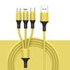 Data Cable Universal 3 in 1 Fast Charging Liquid Silicone 8-pin Micro USB
