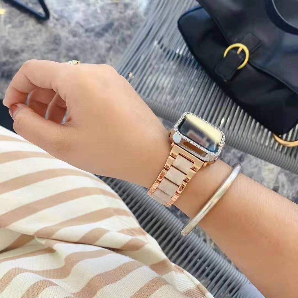 Ремешок для Apple Watch 10 9 8 7 6 5 se ремешок для iwatch ultra 49 мм 42 мм 45 мм 46 мм 41 мм смола металл браслет наручный ремешок