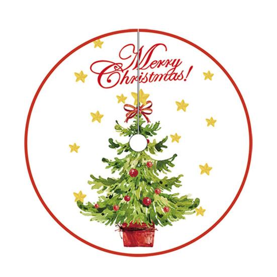 36 дюймов юбка для рождественской елки красная Санта снежинки снеговик олень юбка для рождественской елки праздничный декор для домашней вечеринки