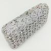 Boutique De FGG Роскошный Хрустальный Клатч Вечерние Сумки для Женщин Формальная Вечеринка Серебряный Страз Минодьер Сумки и Кошельки