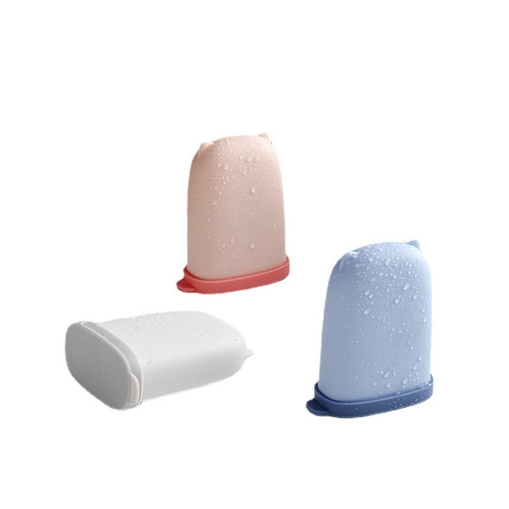 Sealed Travel Soap Box Silicone Portable Soap Tray Portable Soap Storage Dishes