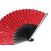 Складной веер Taniguchi Shoudo с алюминиевыми спицами и кольцом Уникальный складной веер с алюминиевыми спицами [Wagami Koji] Женский (Рин)